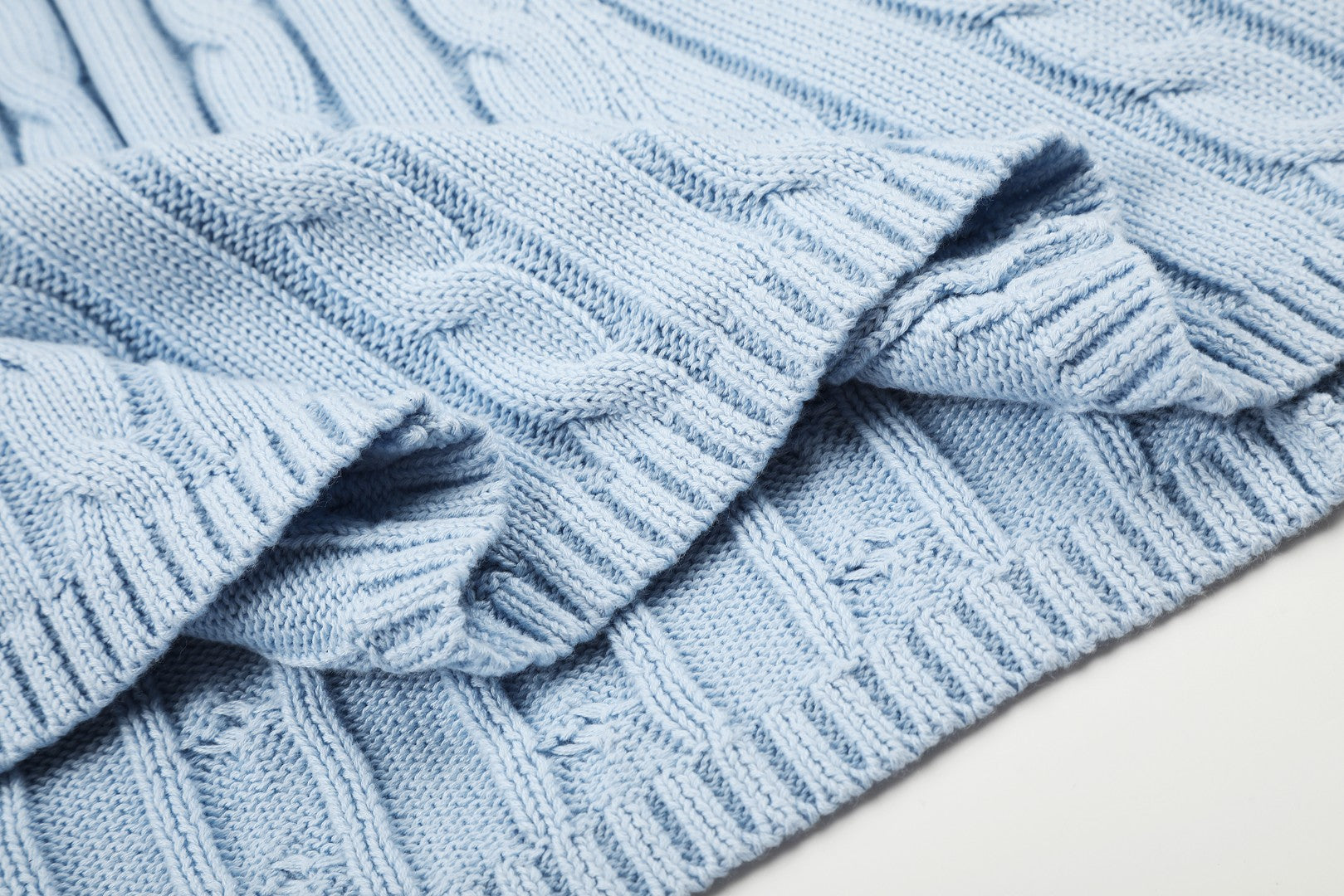 Ralph Lauren Cable-Knit Cotton Short-Sleeve Dress