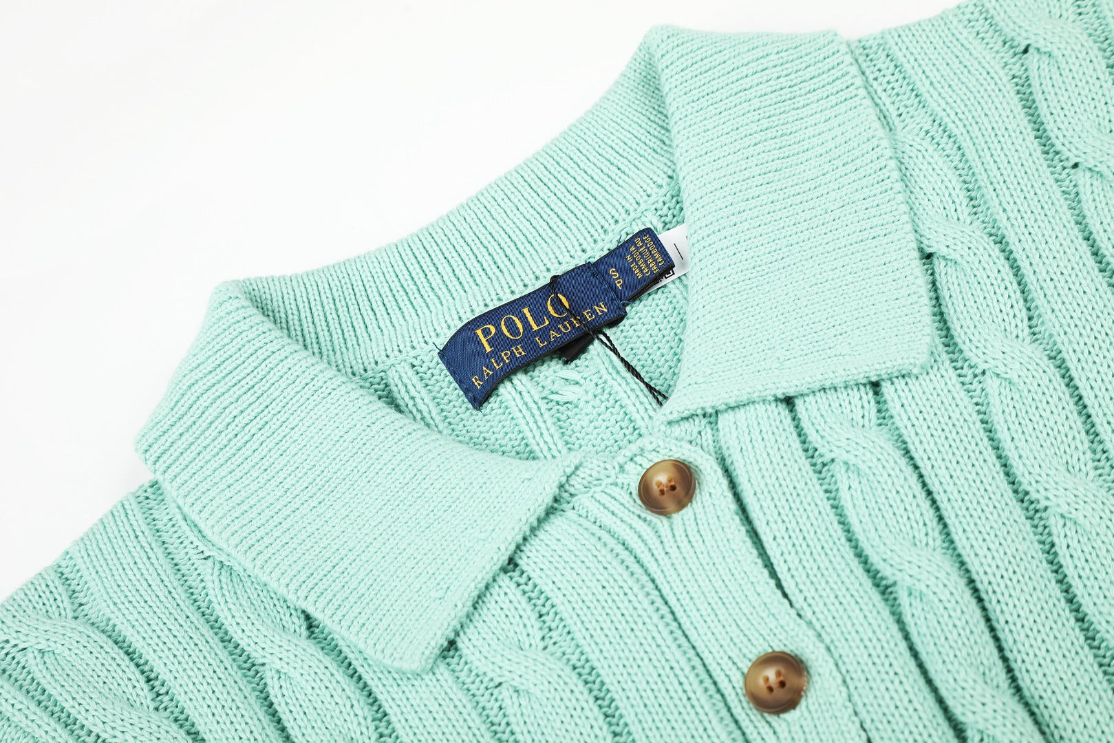 Ralph Lauren Cable-Knit Cotton Short-Sleeve Dress