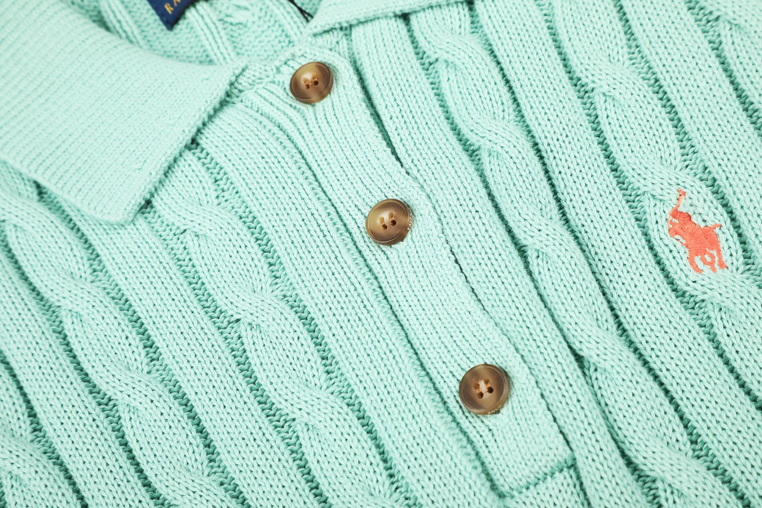 Ralph Lauren Cable-Knit Cotton Short-Sleeve Dress