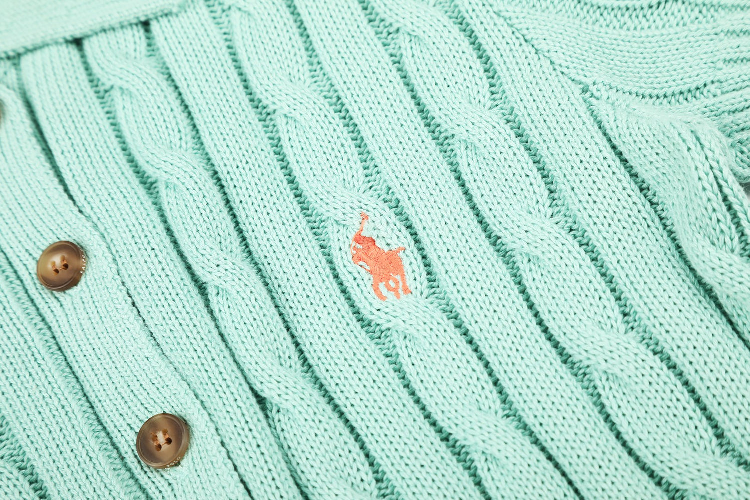 Ralph Lauren Cable-Knit Cotton Short-Sleeve Dress