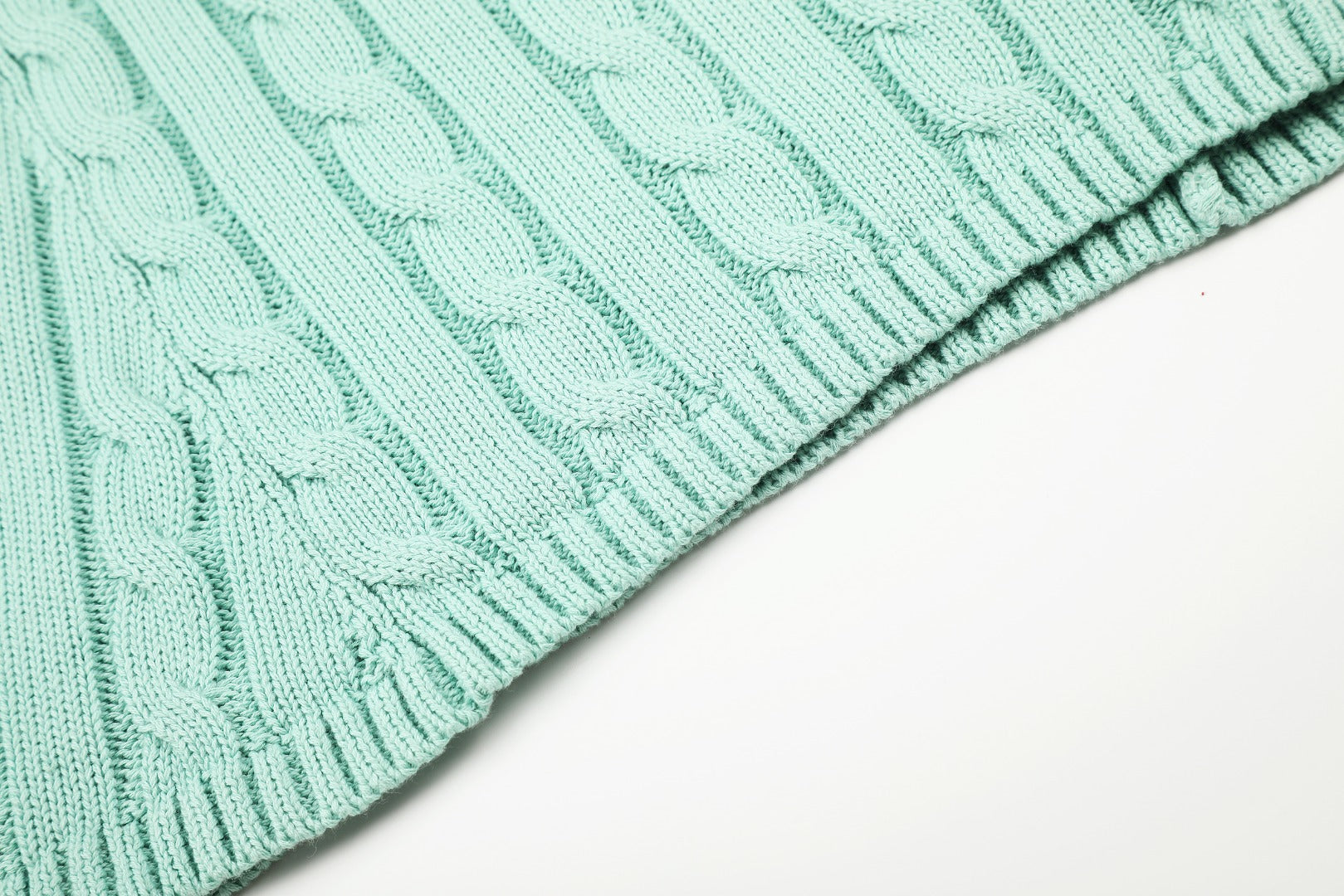 Ralph Lauren Cable-Knit Cotton Short-Sleeve Dress