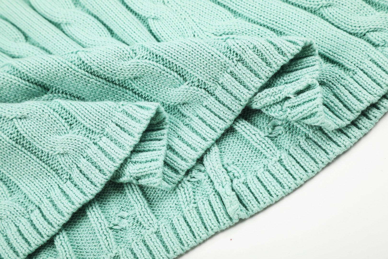 Ralph Lauren Cable-Knit Cotton Short-Sleeve Dress