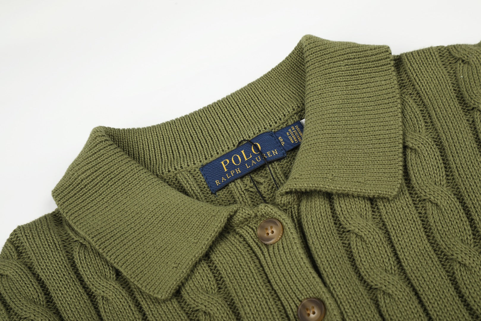 Ralph Lauren Cable-Knit Cotton Short-Sleeve Dress
