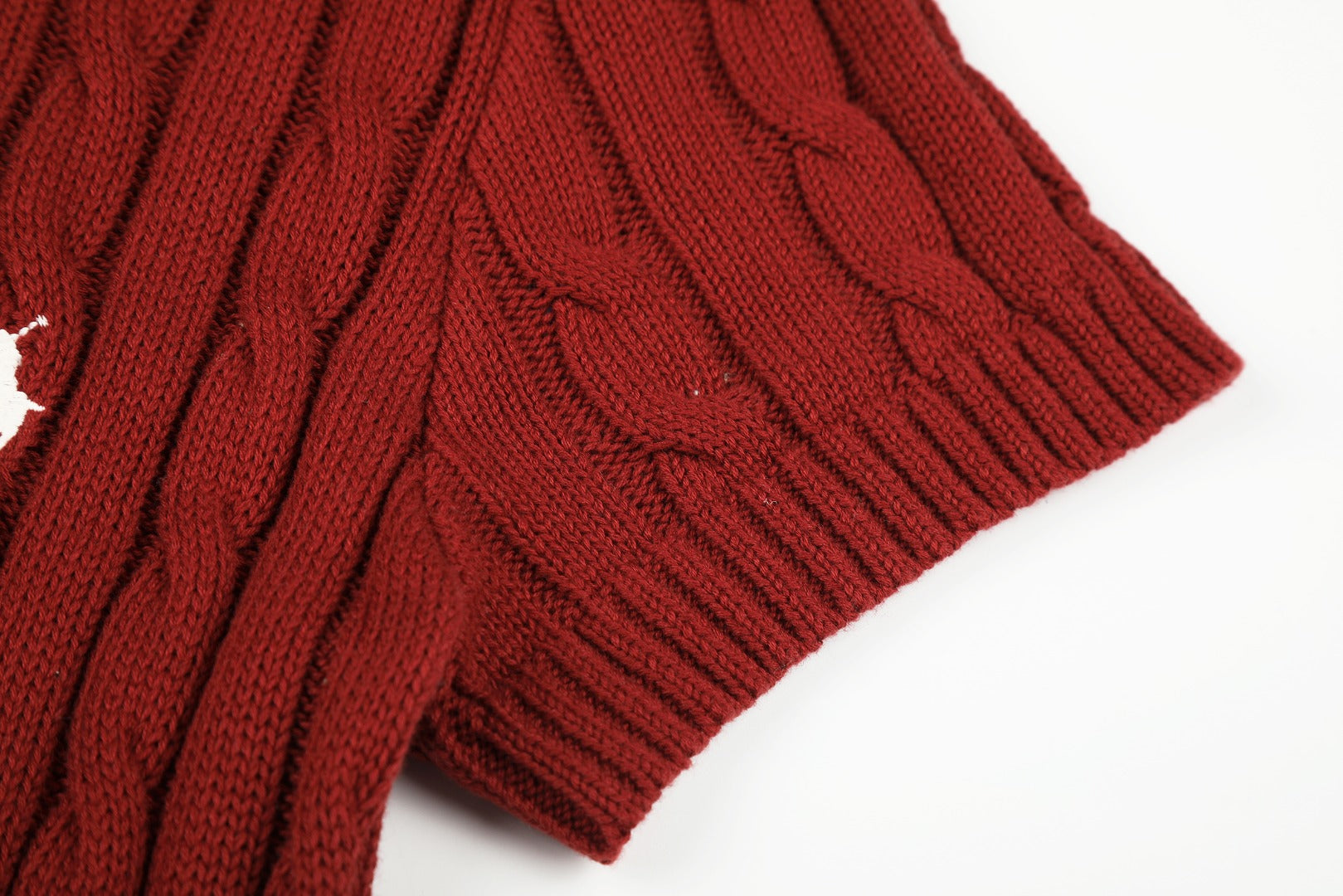 Ralph Lauren Cable-Knit Cotton Short-Sleeve Dress