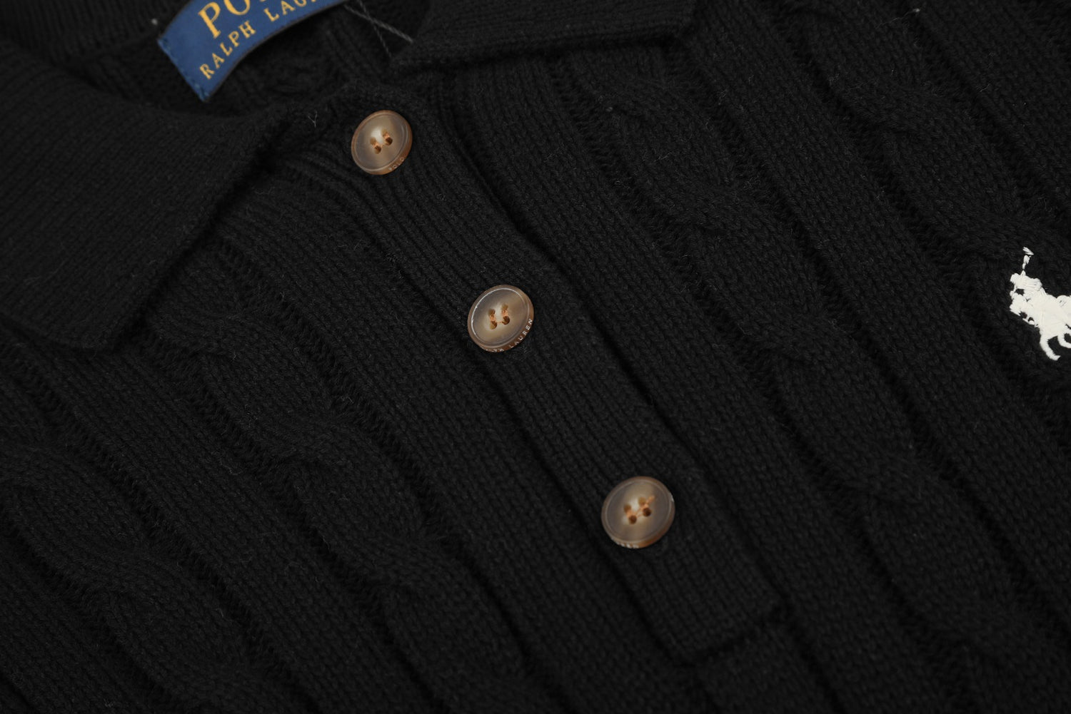 Ralph Lauren Cable-Knit Cotton Short-Sleeve Dress