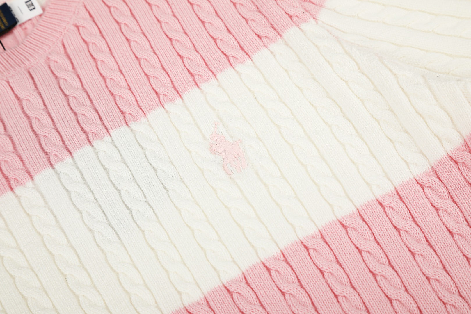 Ralph Lauren Striped Knit Top & Pleated Skirt Set