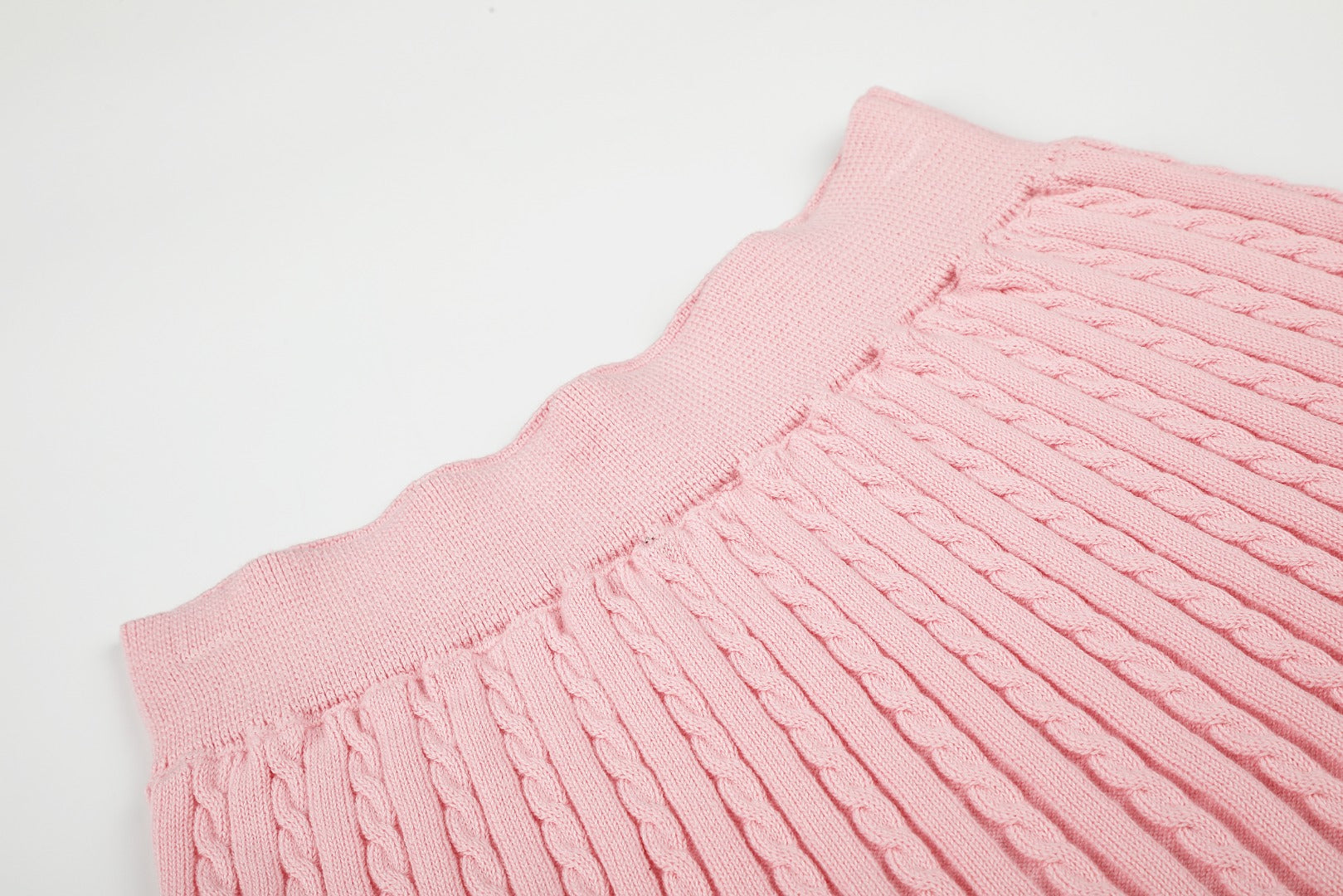 Ralph Lauren Striped Knit Top & Pleated Skirt Set