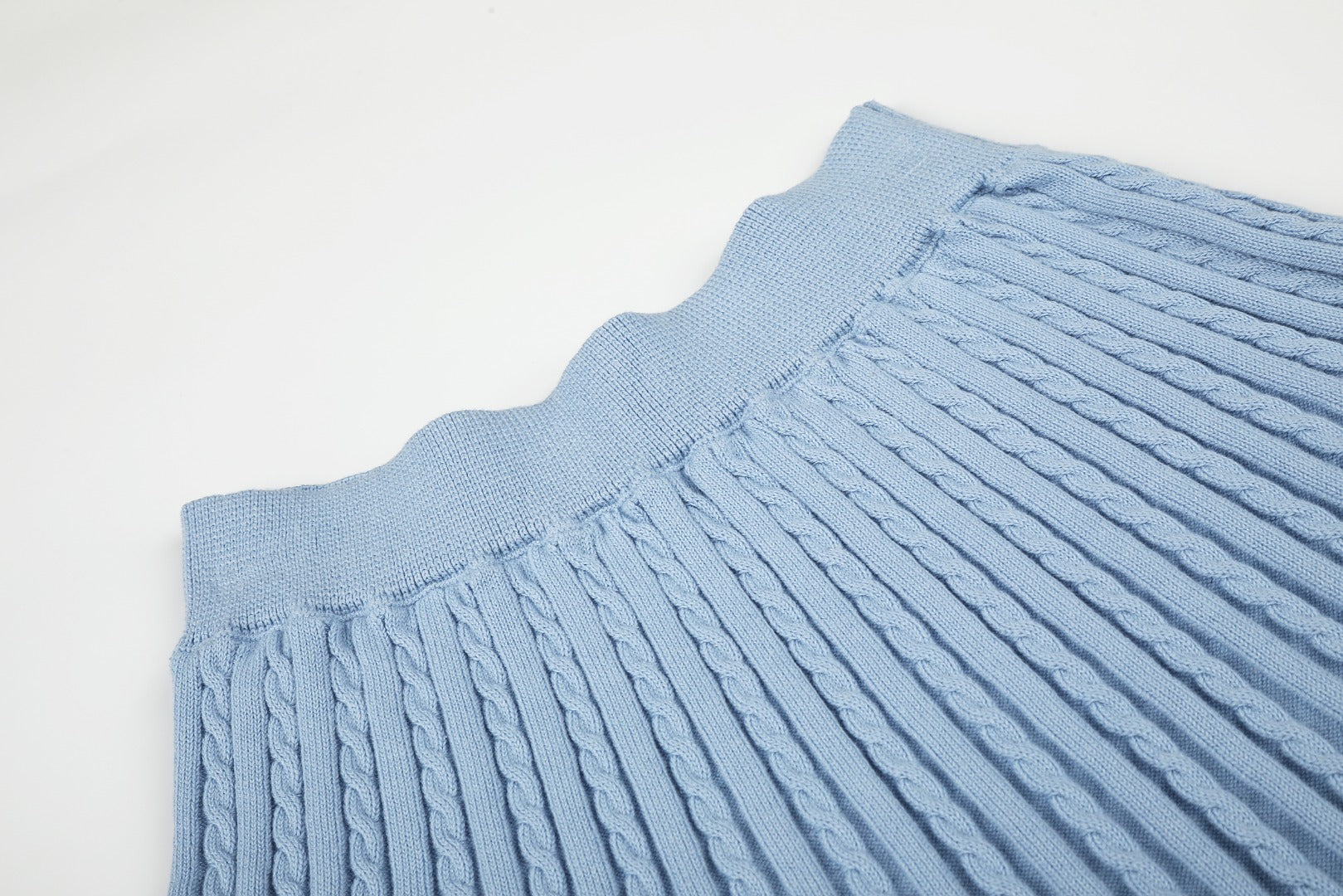 Ralph Lauren Striped Knit Top & Pleated Skirt Set