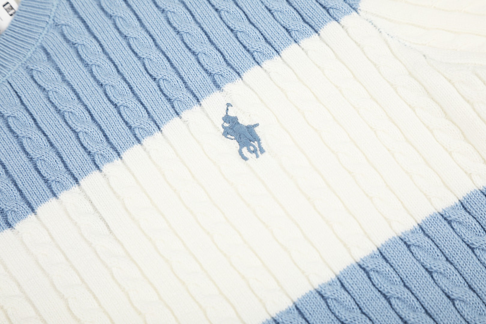Ralph Lauren Striped Knit Top & Pleated Skirt Set