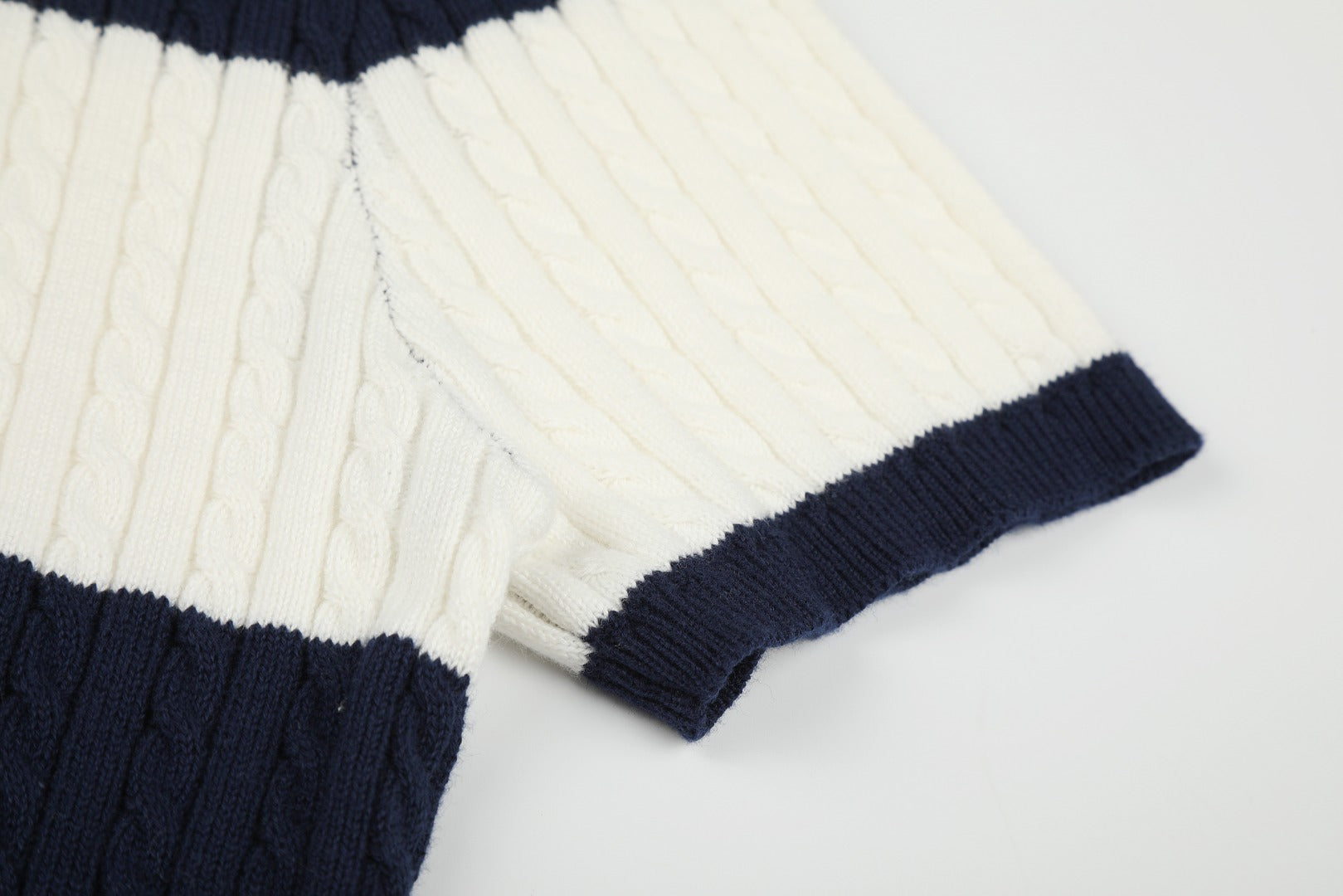 Ralph Lauren Striped Knit Top & Pleated Skirt Set