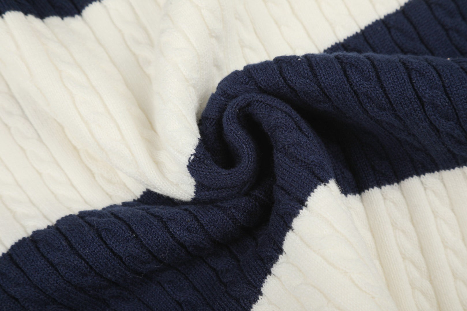Ralph Lauren Striped Knit Top & Pleated Skirt Set