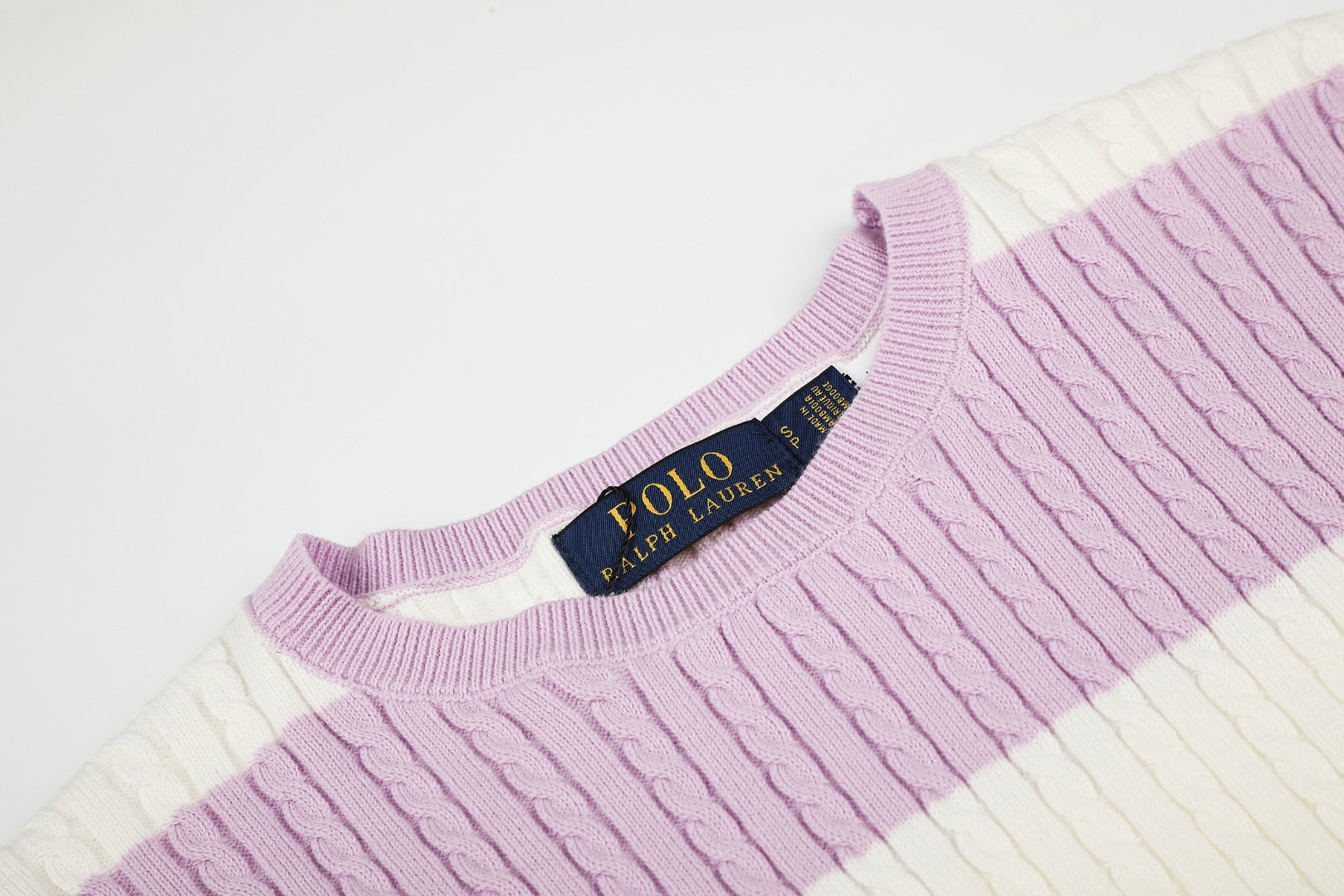 Ralph Lauren Striped Knit Top & Pleated Skirt Set