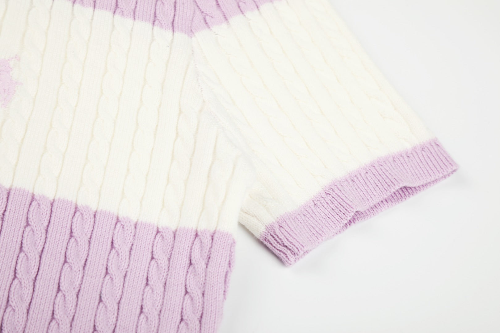 Ralph Lauren Striped Knit Top & Pleated Skirt Set