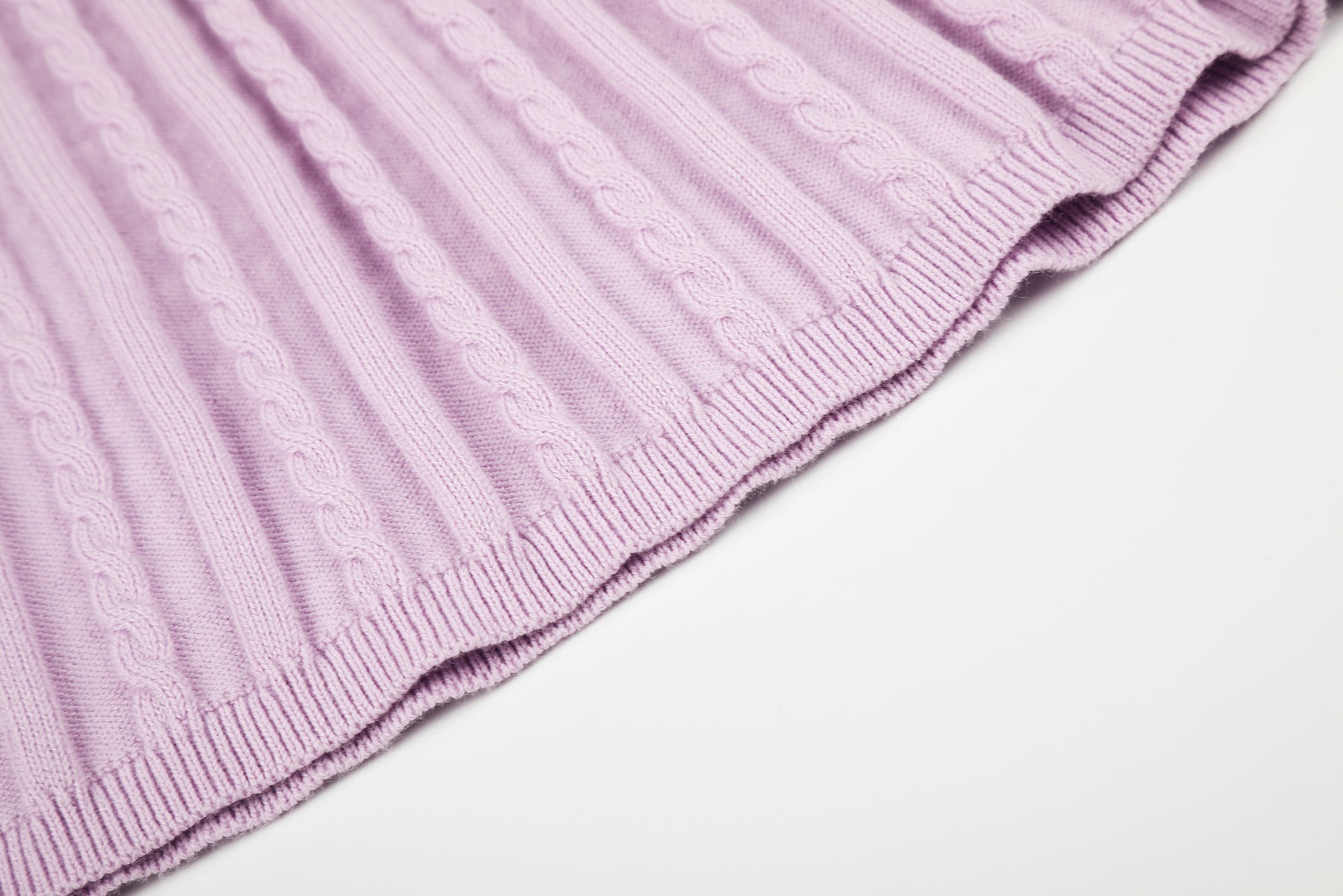 Ralph Lauren Striped Knit Top & Pleated Skirt Set