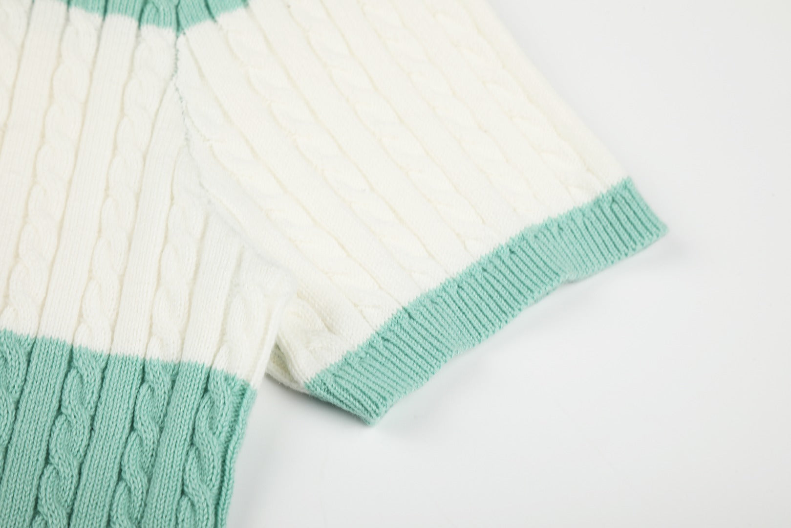 Ralph Lauren Striped Knit Top & Pleated Skirt Set