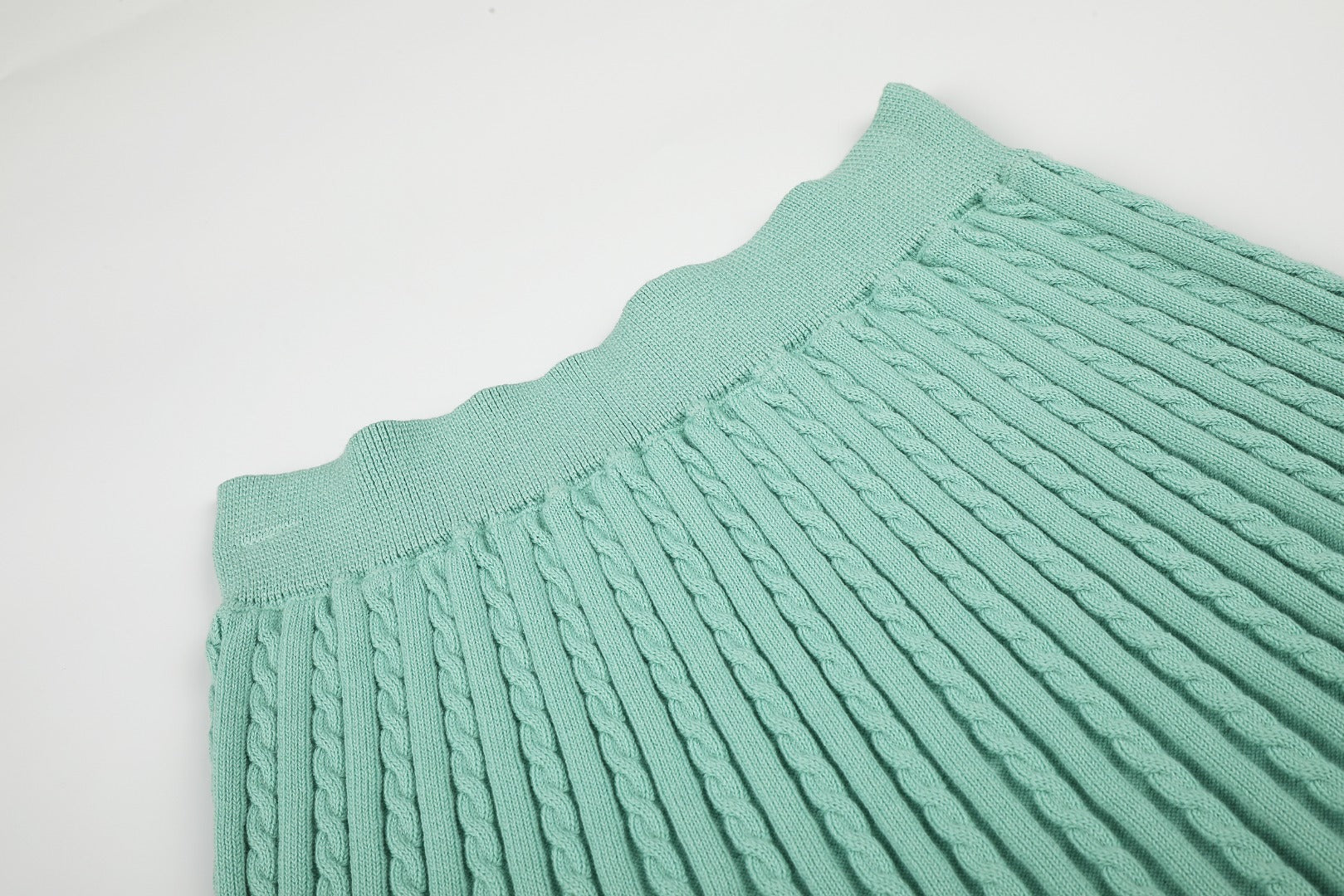 Ralph Lauren Striped Knit Top & Pleated Skirt Set