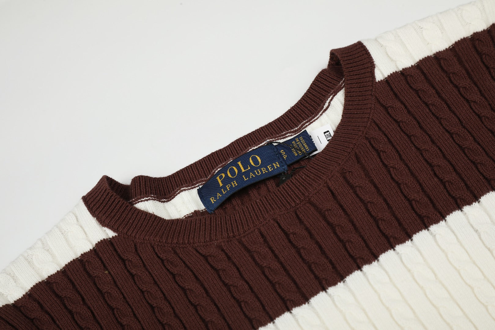 Ralph Lauren Striped Knit Top & Pleated Skirt Set