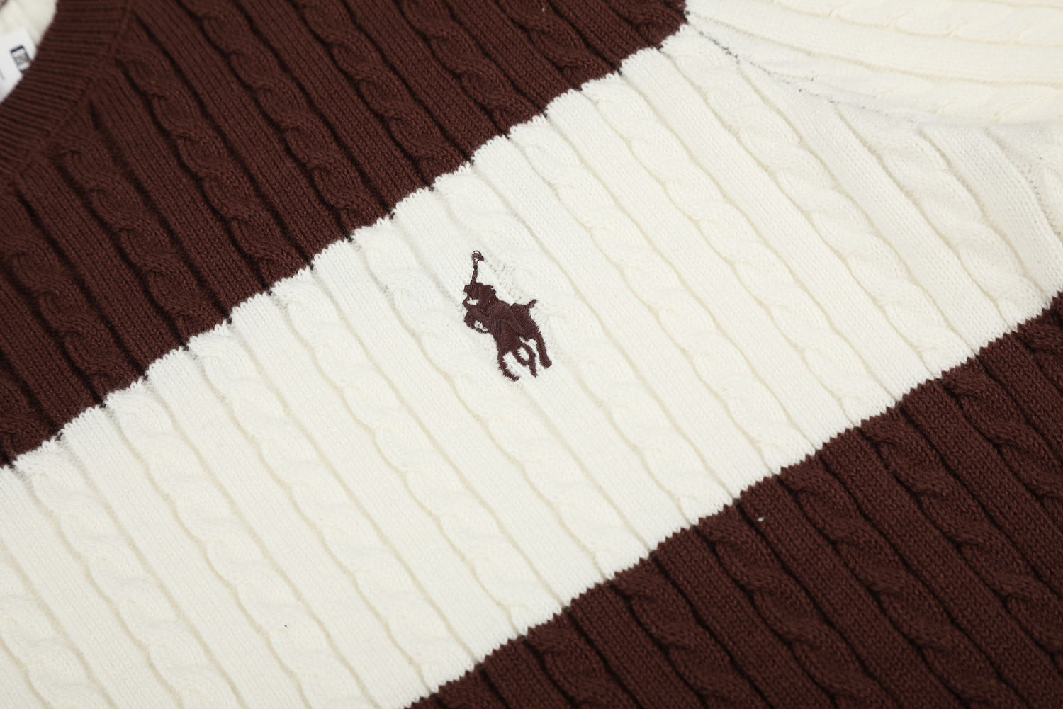 Ralph Lauren Striped Knit Top & Pleated Skirt Set