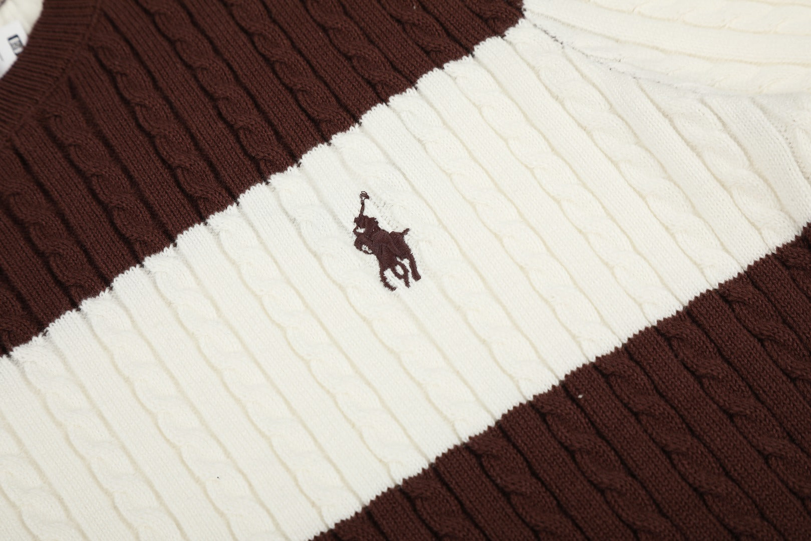 Ralph Lauren Striped Knit Top & Pleated Skirt Set