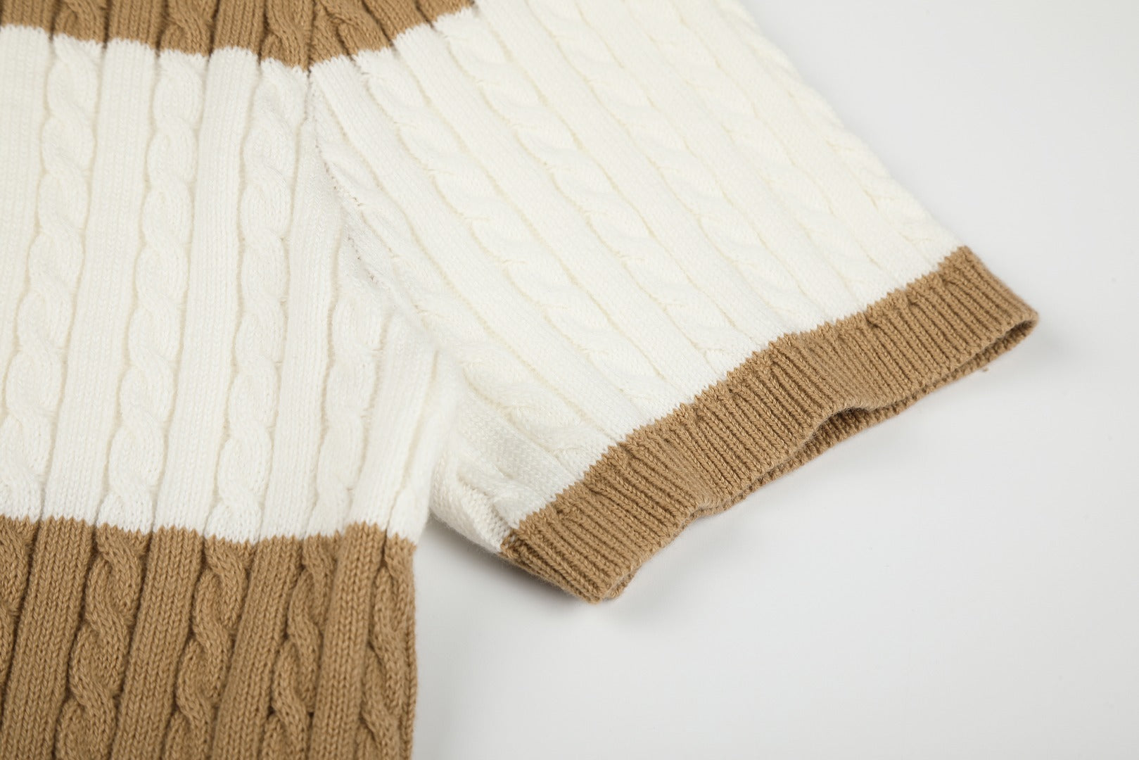 Ralph Lauren Striped Knit Top & Pleated Skirt Set