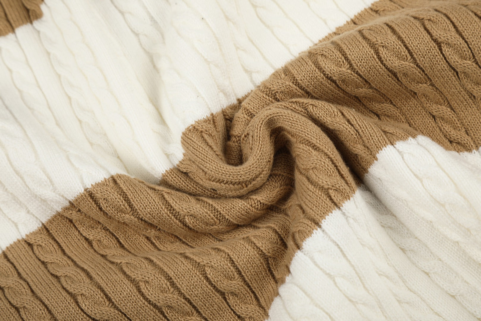 Ralph Lauren Striped Knit Top & Pleated Skirt Set