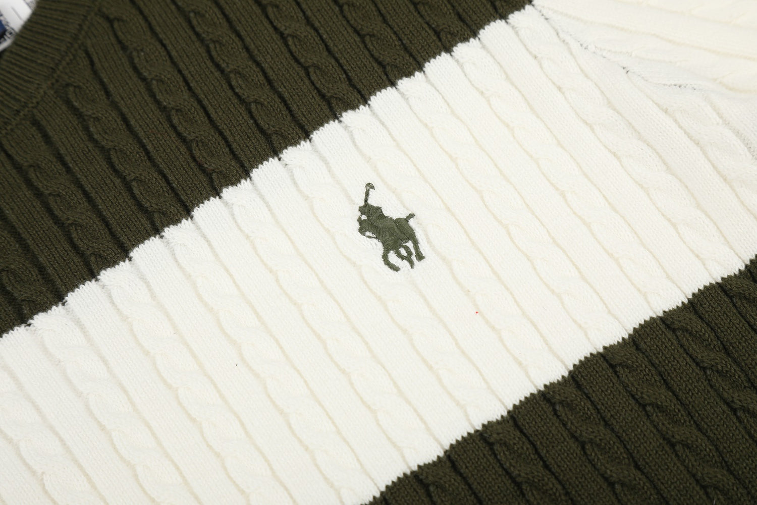 Ralph Lauren Striped Knit Top & Pleated Skirt Set