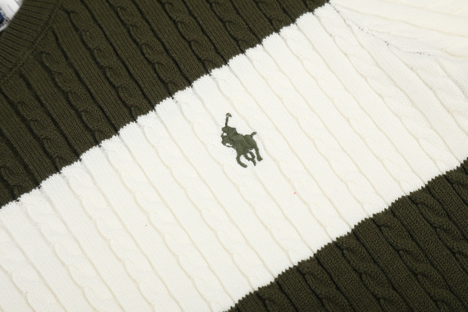 Ralph Lauren Striped Knit Top & Pleated Skirt Set