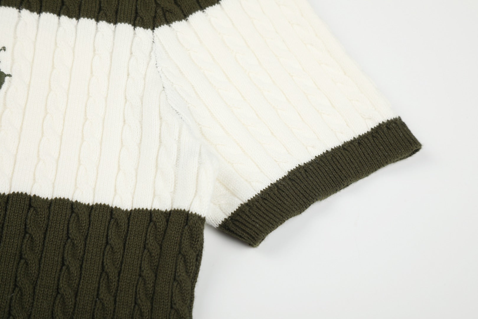 Ralph Lauren Striped Knit Top & Pleated Skirt Set
