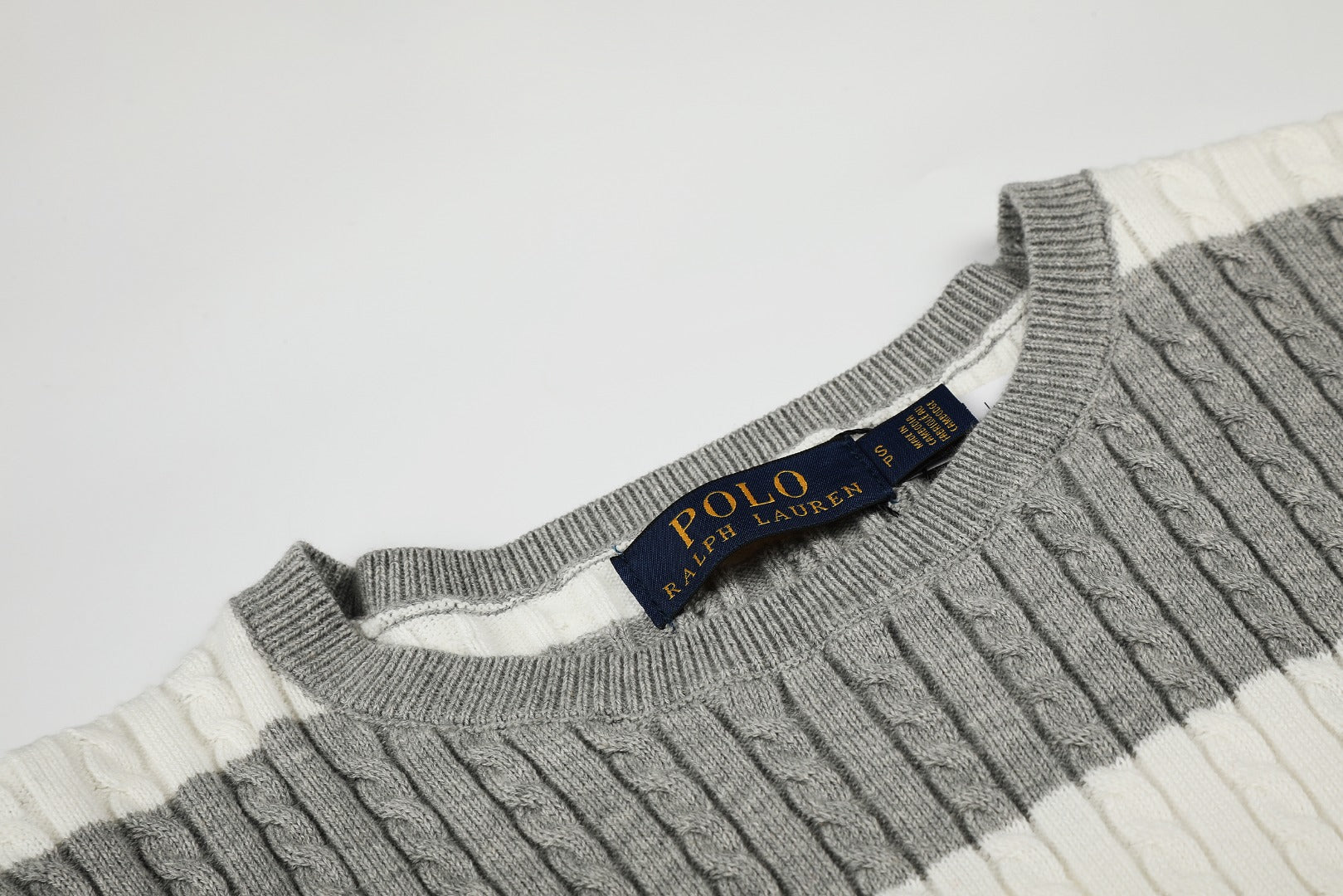 Ralph Lauren Striped Knit Top & Pleated Skirt Set