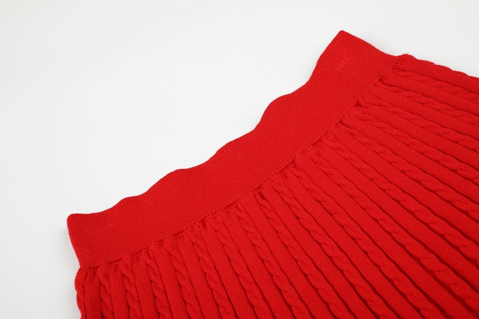 Ralph Lauren Striped Knit Top & Pleated Skirt Set