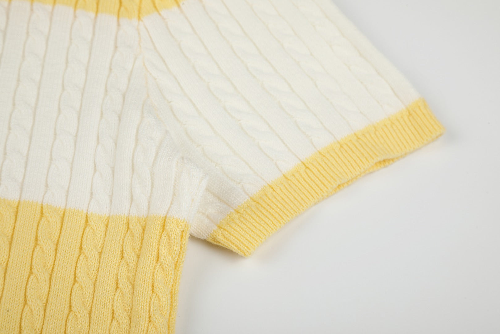 Ralph Lauren Striped Knit Top & Pleated Skirt Set