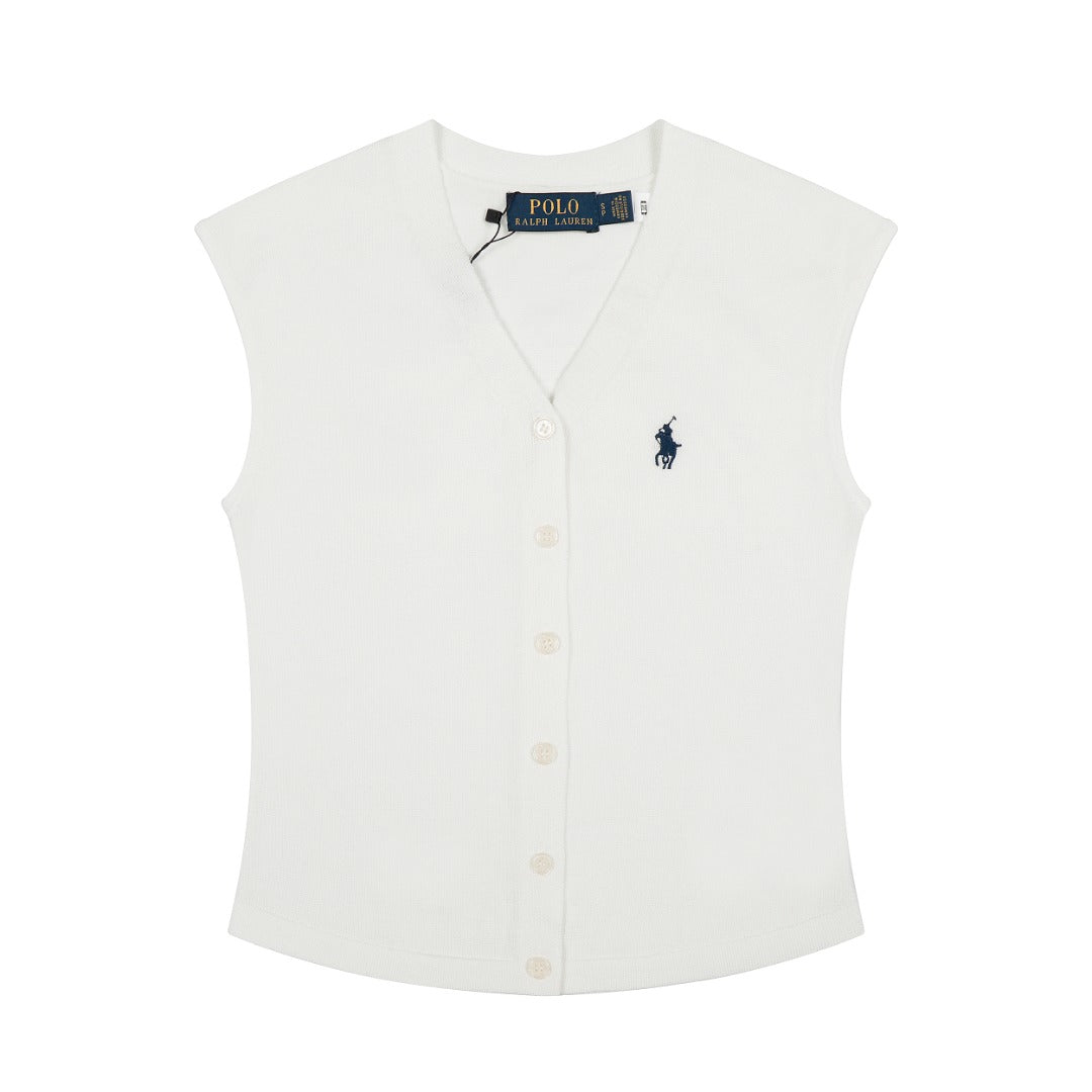 Polo Ralph Lauren Kadın Saç Örgülü Yün-Kaşmir Süveter Yelek