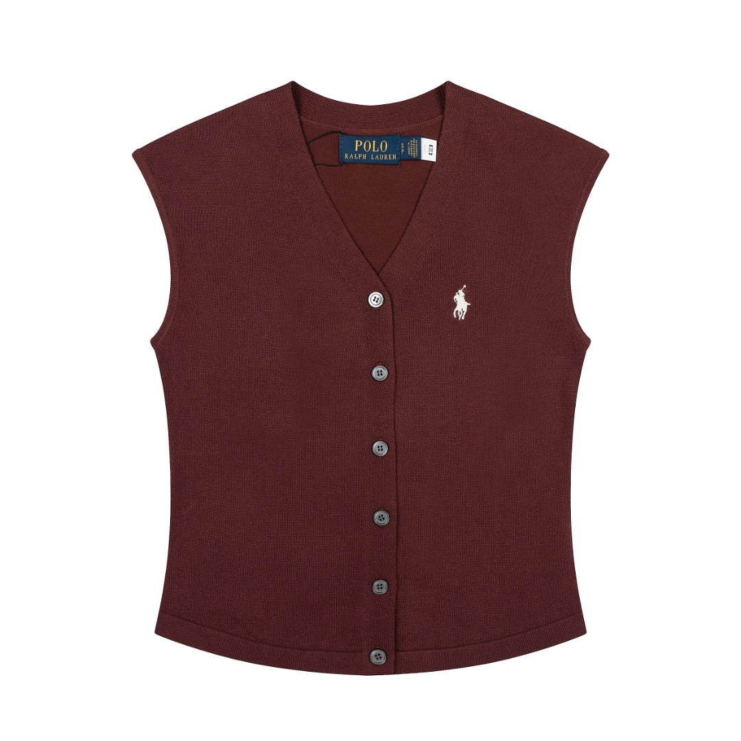 Polo Ralph Lauren Woman's Cable-Knit Wool-Cashmere Sweater Vest