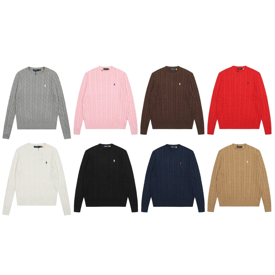 Ralph Lauren Klasik Saç Örgü Kazak / Ralph Lauren Classic Cable-Knit Sweater