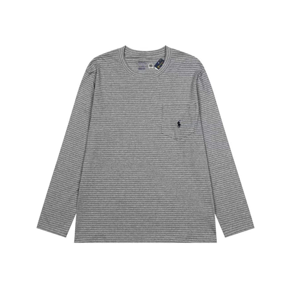 Ralph Lauren İşlemeli Cepli Uzun Kollu Tişört UNISEX