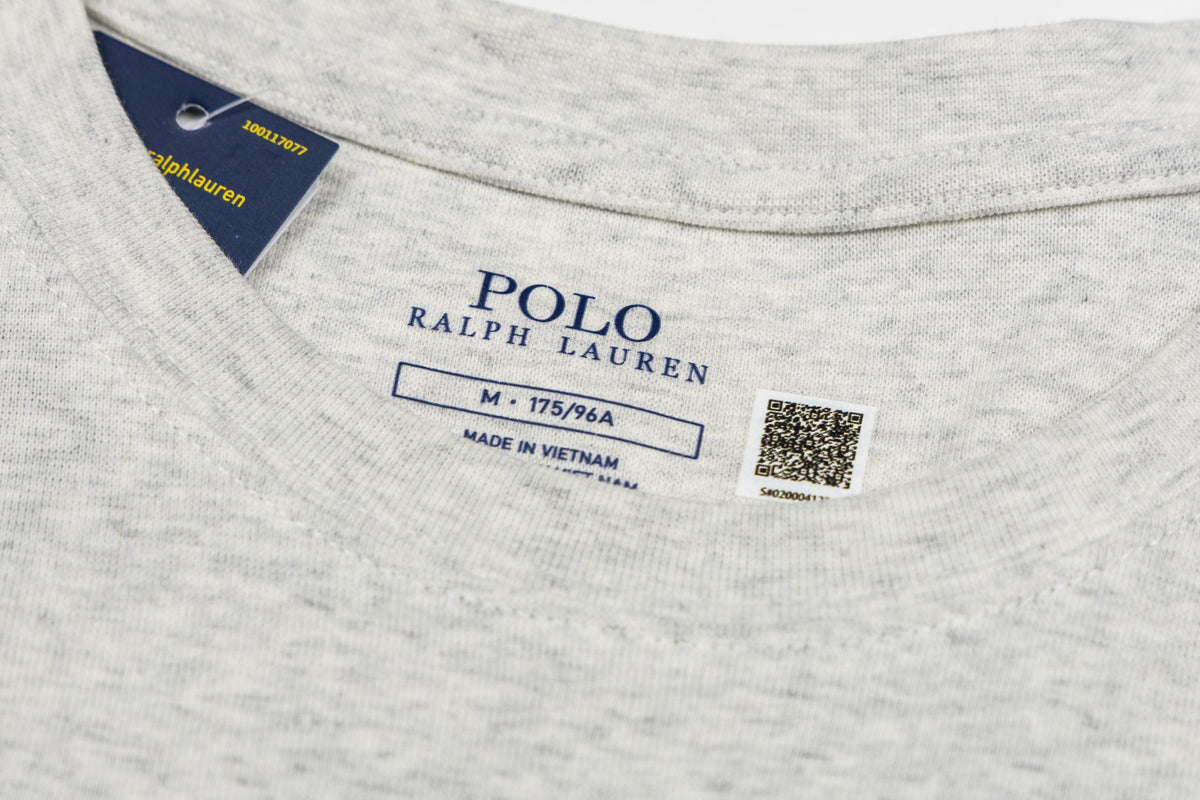 Ralph Lauren İşlemeli Cepli Uzun Kollu Tişört UNISEX