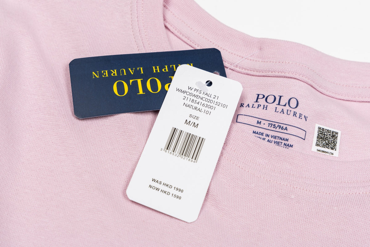 Ralph Lauren İşlemeli Cepli Uzun Kollu Tişört UNISEX