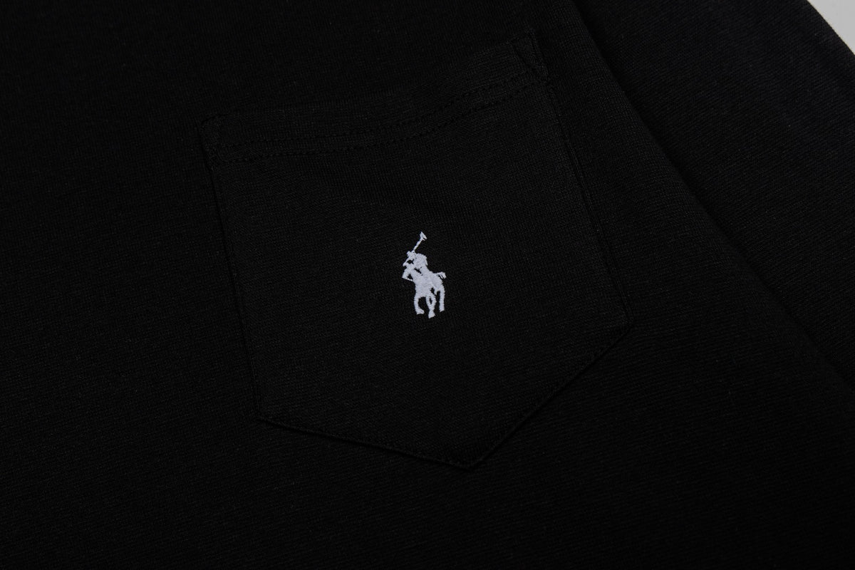 Ralph Lauren İşlemeli Cepli Uzun Kollu Tişört UNISEX