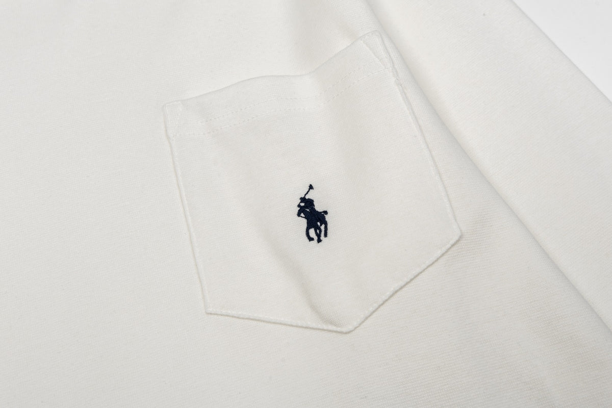 Ralph Lauren İşlemeli Cepli Uzun Kollu Tişört UNISEX