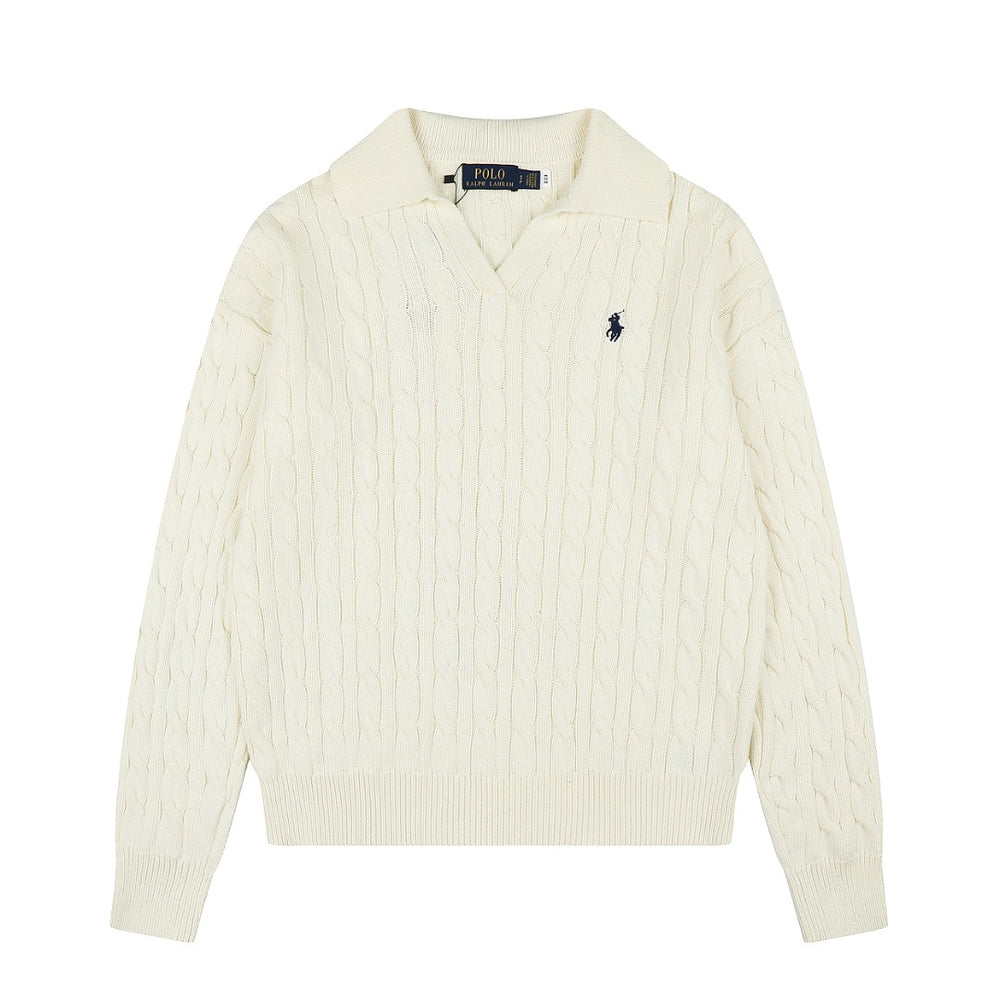 Ralph Lauren Saç Örgü Polo Yaka Kazak