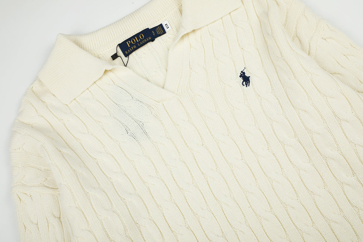Ralph Lauren Saç Örgü Polo Yaka Kazak