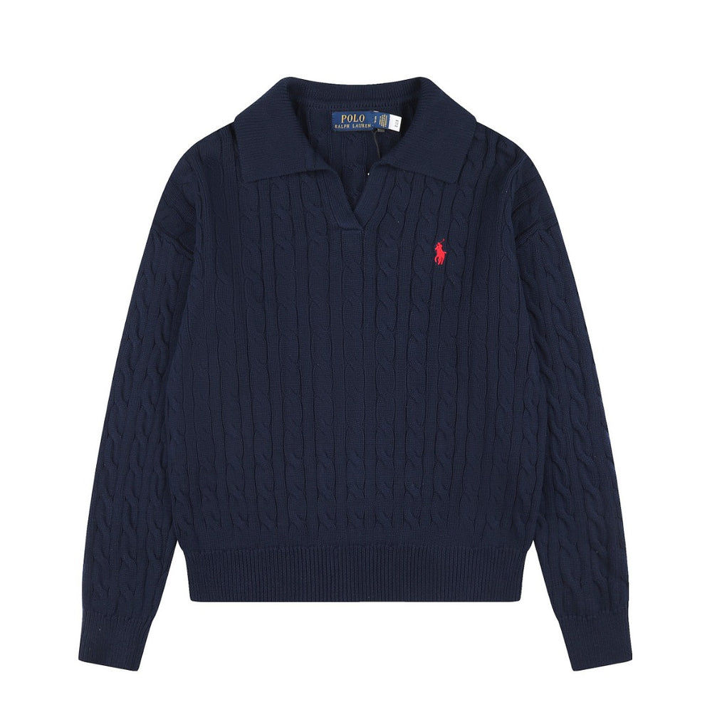 Ralph Lauren Saç Örgü Polo Yaka Kazak