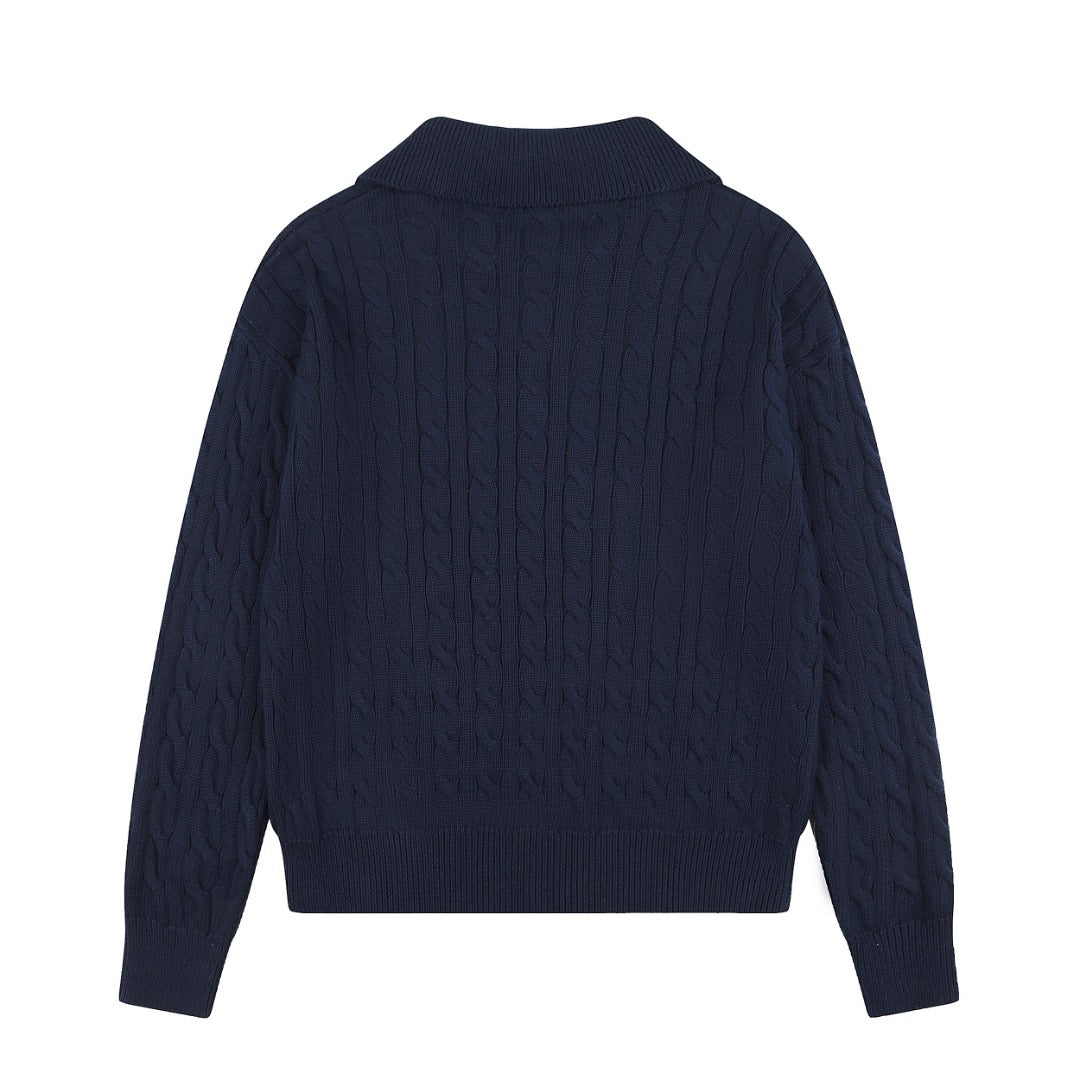 Ralph Lauren Saç Örgü Polo Yaka Kazak