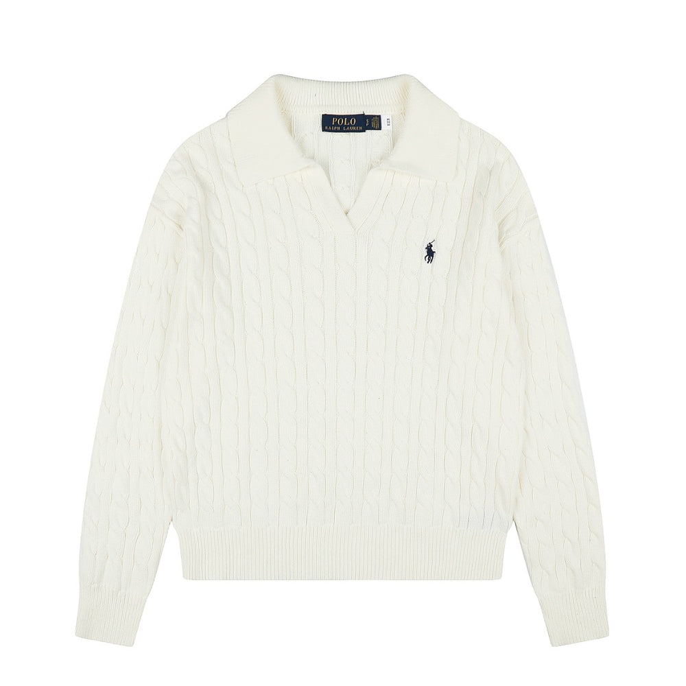 Ralph Lauren Saç Örgü Polo Yaka Kazak