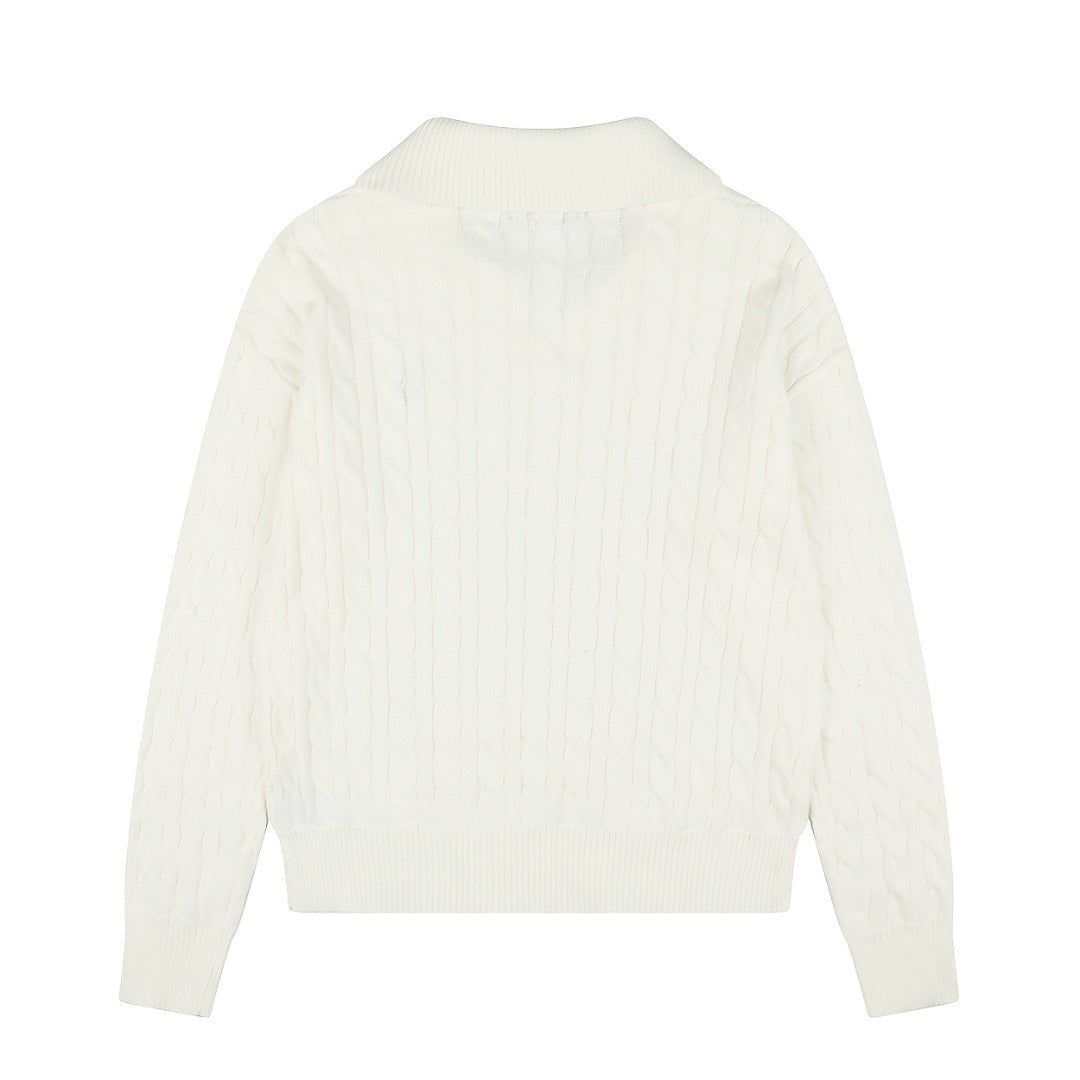 Ralph Lauren Saç Örgü Polo Yaka Kazak