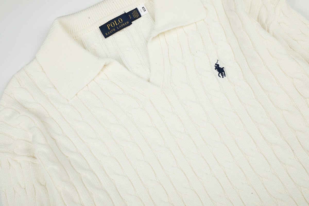 Ralph Lauren Saç Örgü Polo Yaka Kazak