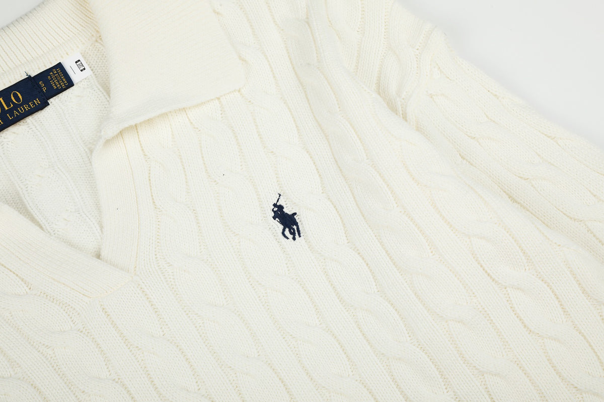 Ralph Lauren Saç Örgü Polo Yaka Kazak