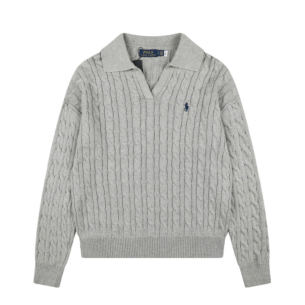 Ralph Lauren Saç Örgü Polo Yaka Kazak