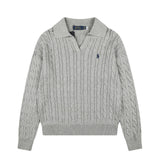 Ralph Lauren Saç Örgü Polo Yaka Kazak