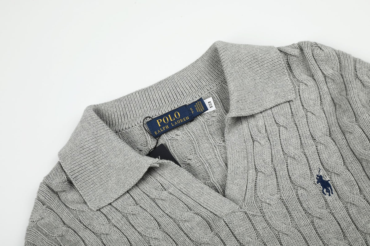 Ralph Lauren Saç Örgü Polo Yaka Kazak